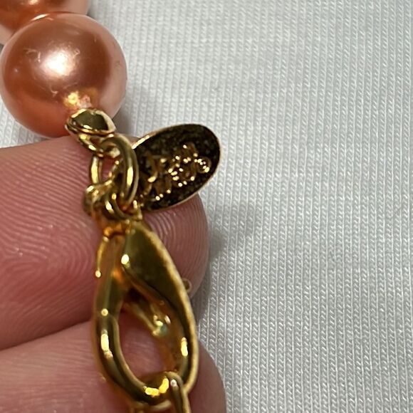 Joan Rivers faux peach pearls - Picture 3 of 4